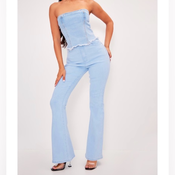 Petite Denim Flare Jeans - Picture 2 of 5